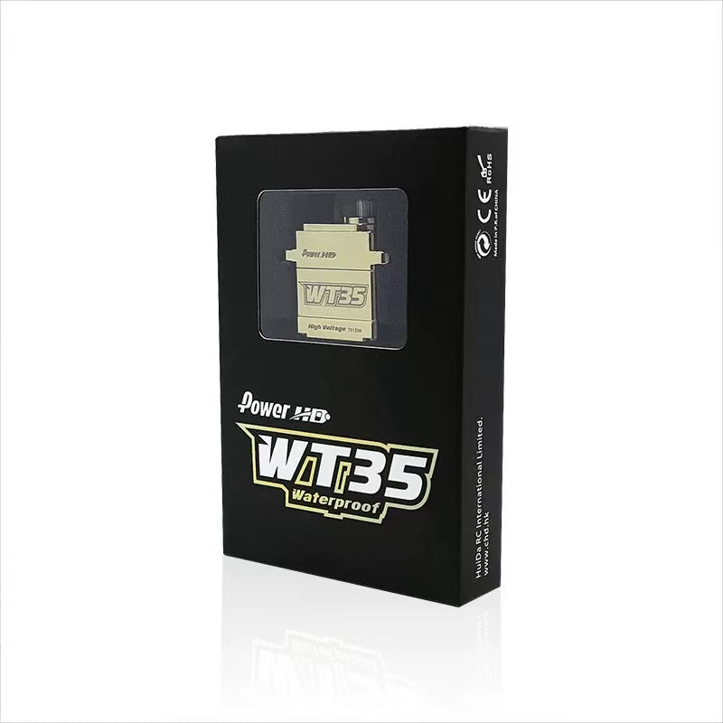 PowerHD WT35 All-Metal Waterproof Micro Servo for Steering, Shift, Diff Lock