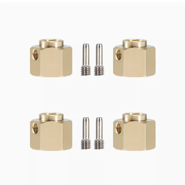 1/10 TRX4 TRX6 brass extended coupler counterweight 12mm widened hexagonal coupler upgrade