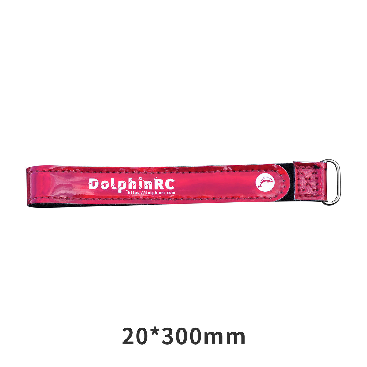 DolphinRC Black Nylon and PU Leather Anti-Slip Battery Strap for FPV Drones