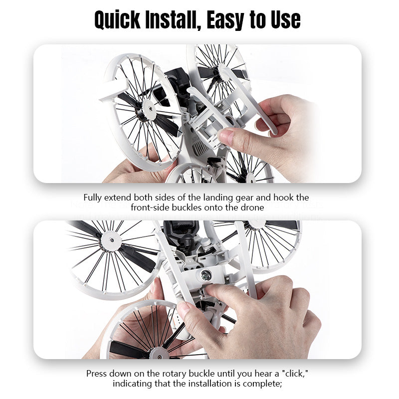 Soarsky DJI FLIP landing gear, drone night lights, UAV anti-collision lights