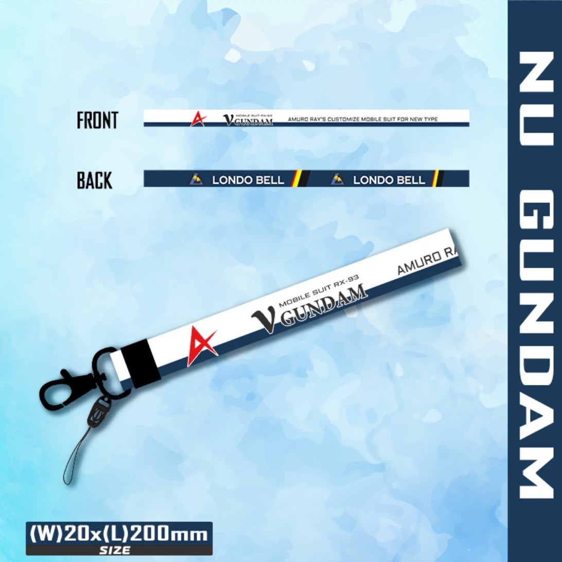 Anime-Styled Gundam RC Remote Controller Lanyard - Multi-Functional Neck/Wrist Strap & Keychain for RC Enthusiasts