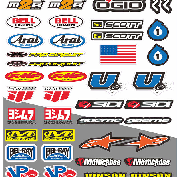 1/10 simulation climbing car stickers drift stickers scx10 trx4 trx6 KM4 RC car shell stickers