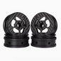 Set of 4 2.2-inch Carbon Fiber Wheels for 1/10 Scale Crawler Rock Crawler SCX10 TRX4 Capra Tube Chassis LCG Chassis