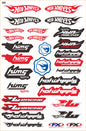 1/10 simulation climbing car stickers drift stickers scx10 trx4 trx6 KM4 RC car shell stickers