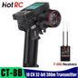 HotRC Transmitter CT-8B 10CH 2.4GHz Radio System Remote Controller with F-08A for RC Car Boat Model