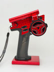 Chrome Red Carbon Fiber Full Coverage Protective Wrap Skin for Flysky NB4 / NB4+ RC Car Transmitter - Scratch Proof Waterproof No Residue Decal Sticker