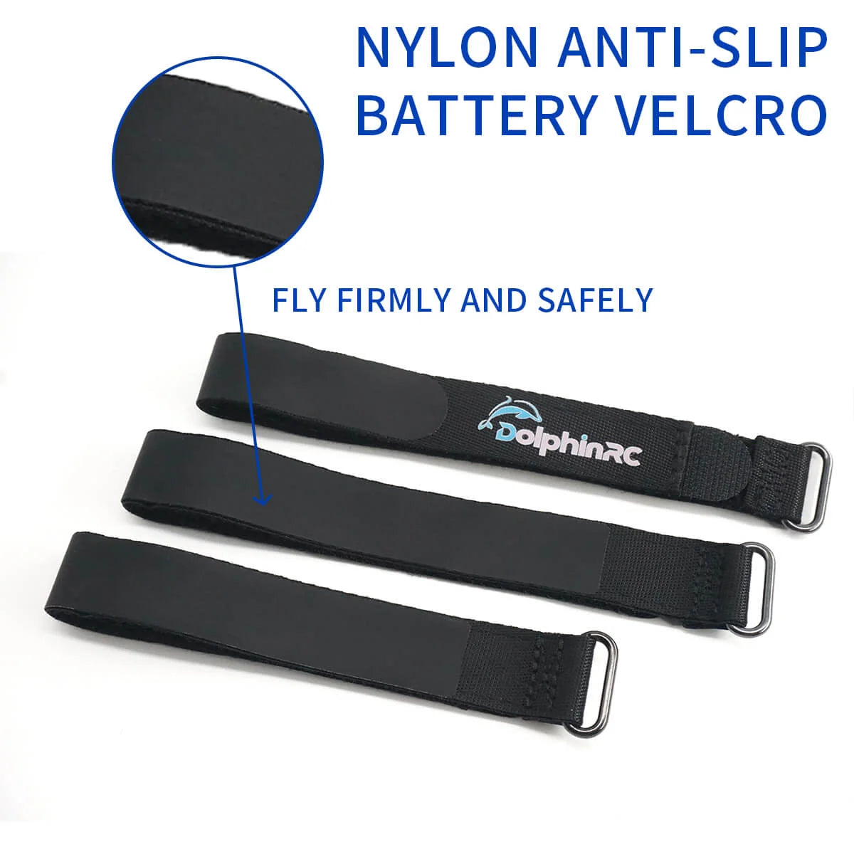 DolphinRC Full Kevlar Battery Strap - 250MM x 15MM for 5-Inch FPV Drones
