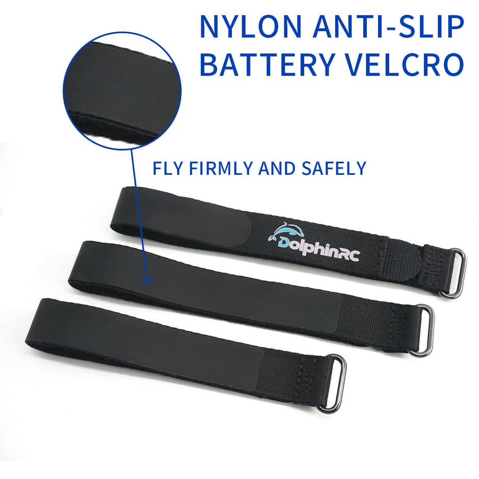 DolphinRC Full Kevlar Battery Strap - 250MM x 15MM for 5-Inch FPV Drones