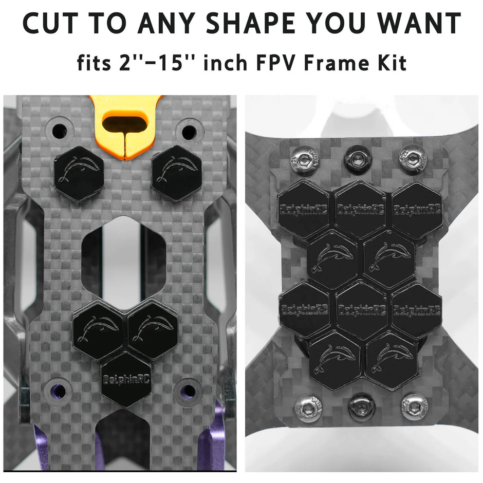 DolphinRC Ultra Grip Anti-Slip Battery Pad for FPV Drones