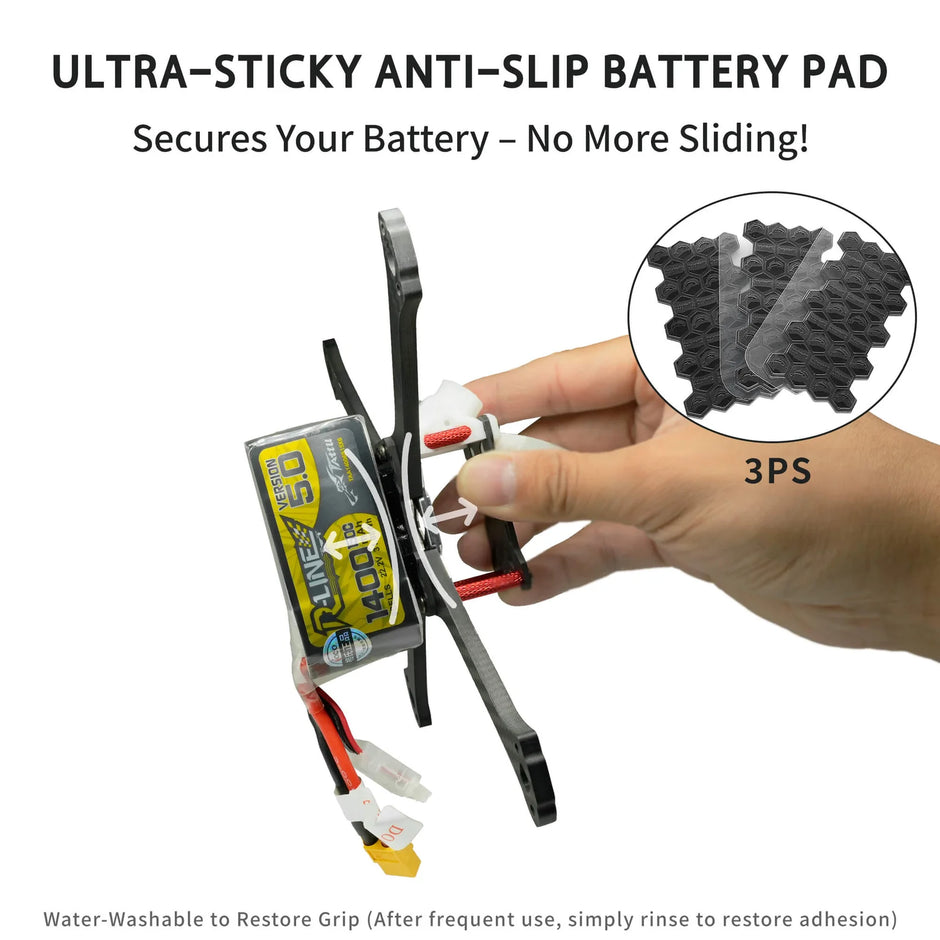 DolphinRC Ultra Grip Anti-Slip Battery Pad for FPV Drones