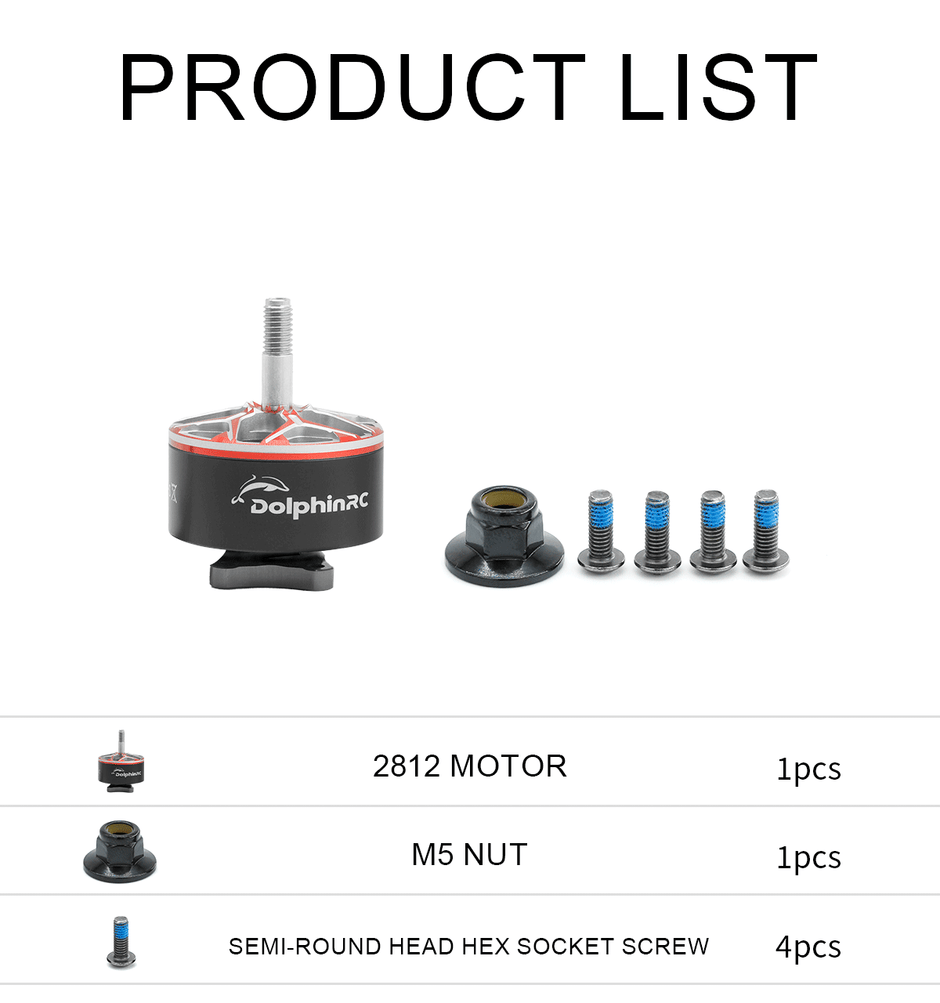 Dolphinrc 2812 900KV Brushless Motor