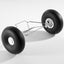 1300mm PA-18 Front Landing Gear Set