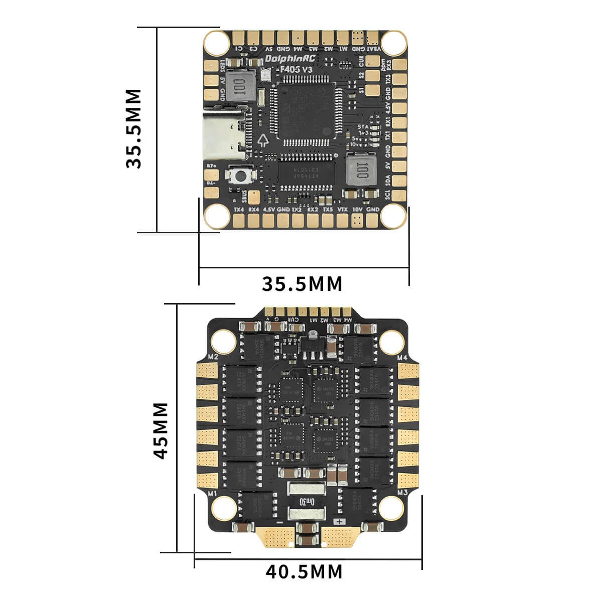 DolphinRC F405 V3 50A 60A STACK