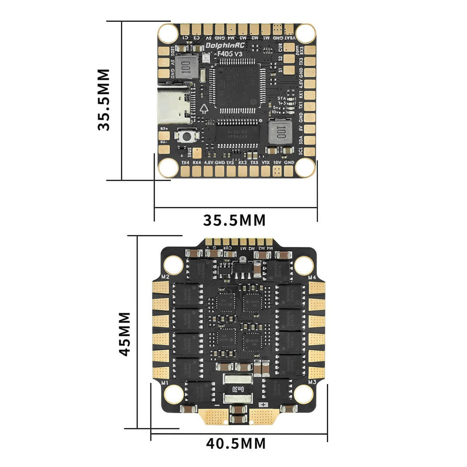DolphinRC F405 V3 50A 60A STACK