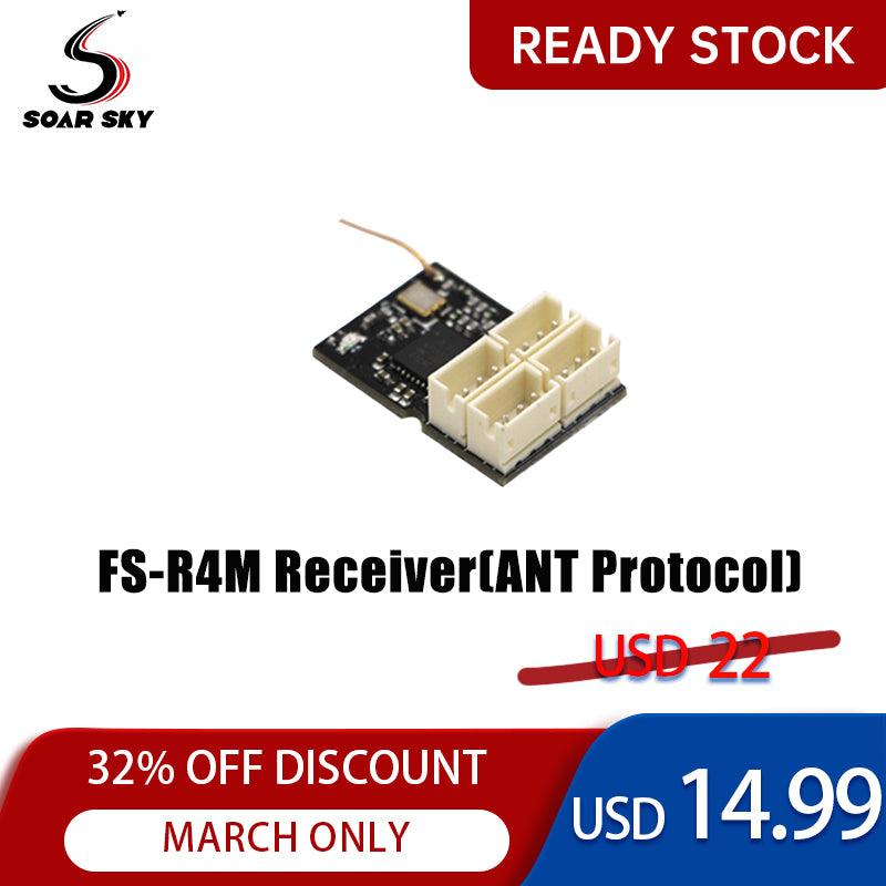 Flysky FS-R4M ANT protocol mini receiver