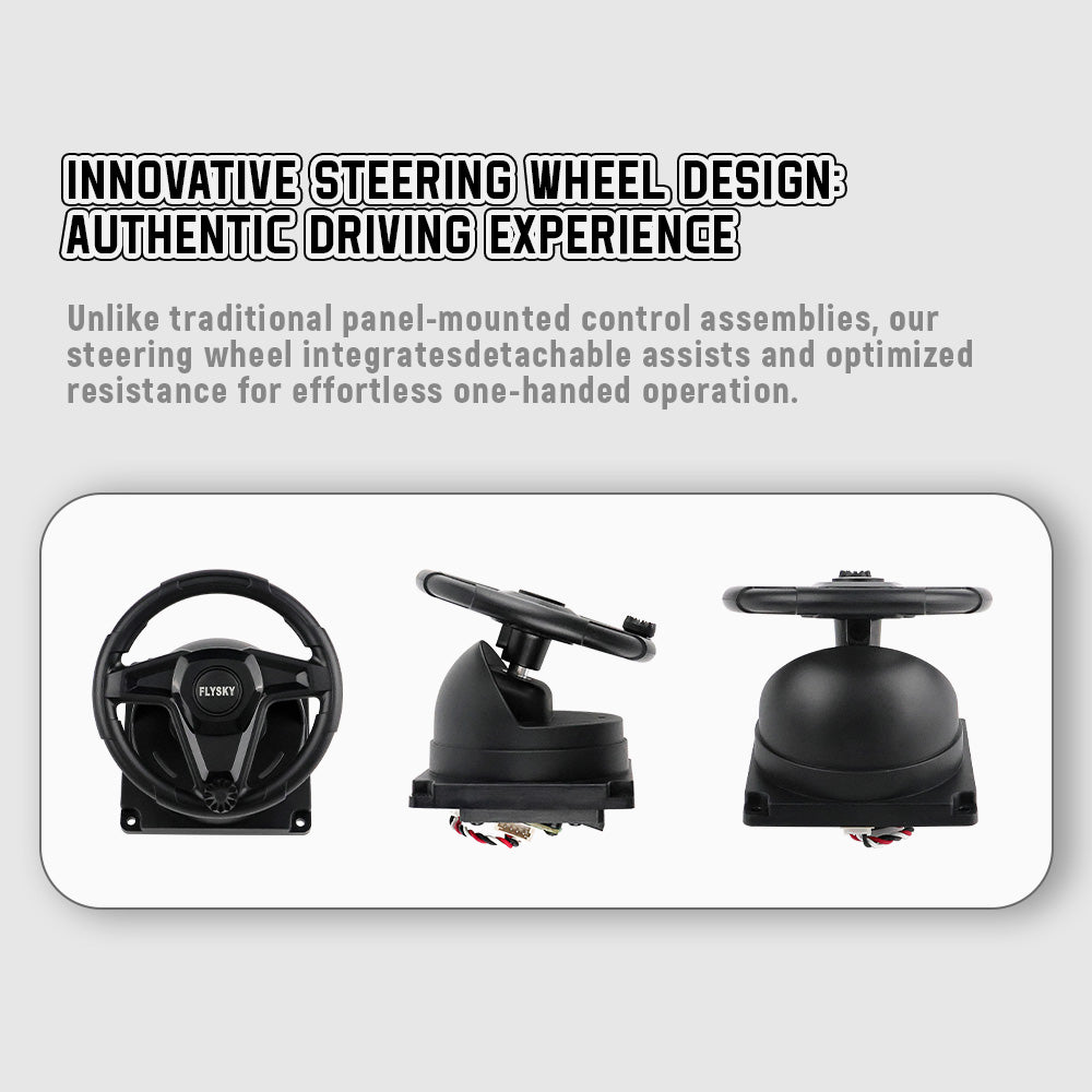 Flysky FS-ZCZ-STW01 Steering Wheel Gimbal simulated drivering for FS-ST8 FS-i6s DIY Upgrade