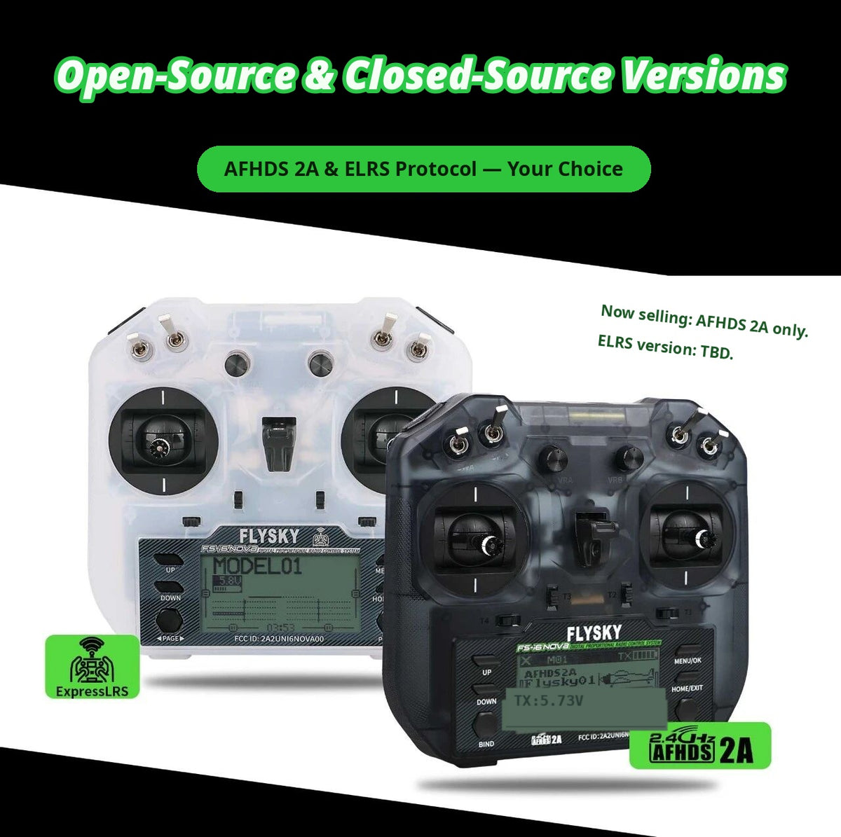 FlySky FS-i6 Nova 10-Channel AFHDS 2A RC Transmitter