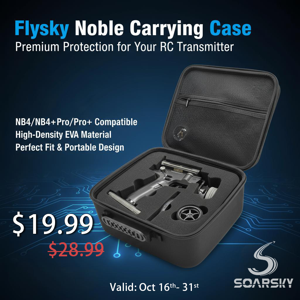 Flysky Noble radio transmitter carrying case bag suitable for NB4/NB4+/NB4 Pro/NB4 Pro+