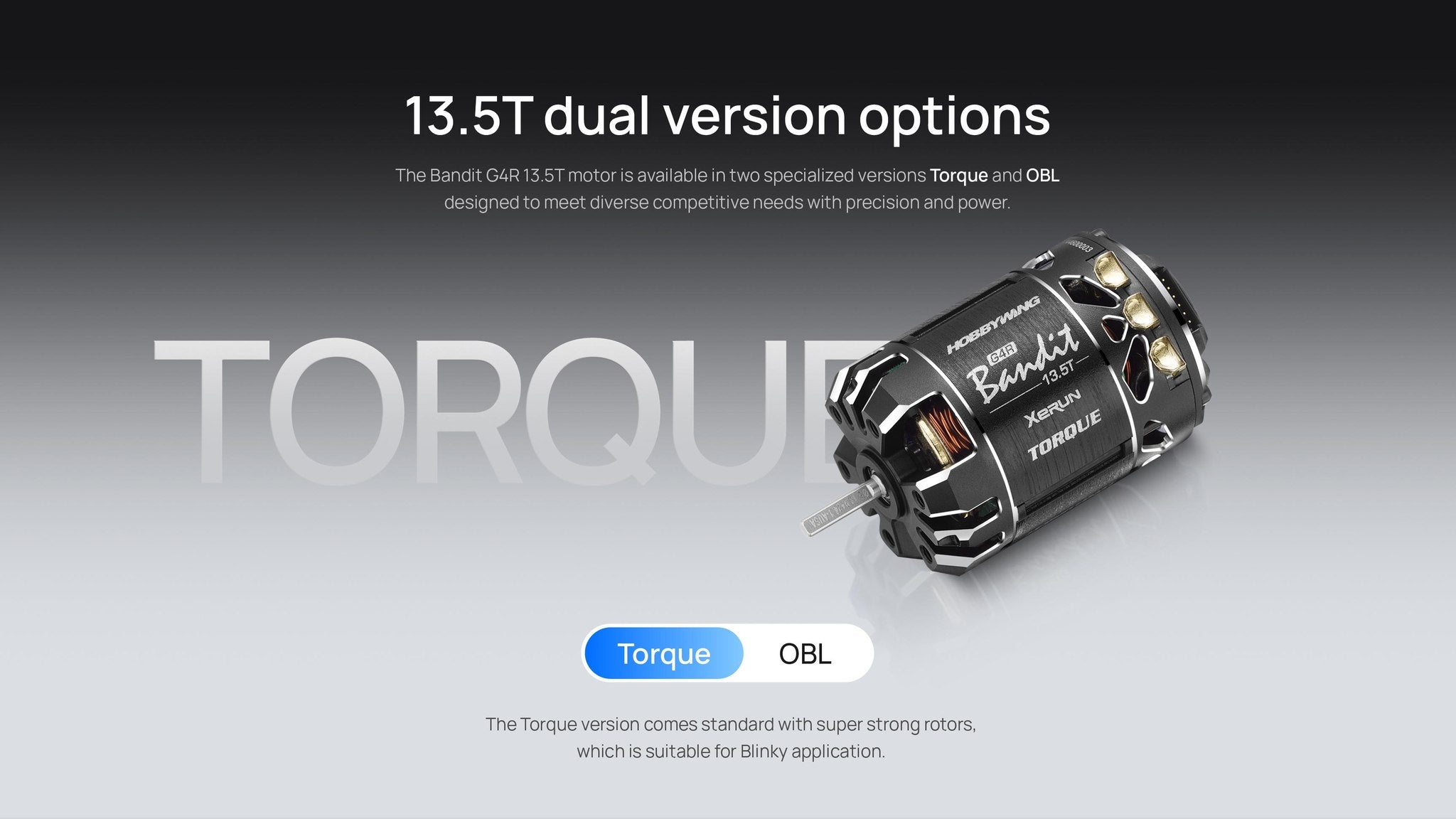 Hobbywing XERUN Bandit G4R Torque OBL 13.5T/17.5T 540 Sensored Brushless Motor