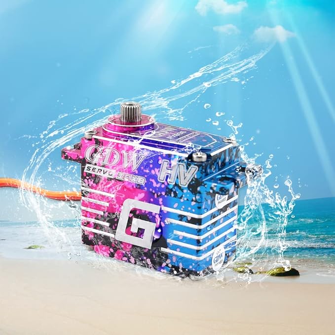 GDW IPX896 43Kg Coreless Servo Motor Brushless Metal Gear Digital Servo High Torque Waterproof for 1/8 1/10 RC Car TRX4 TRX6
