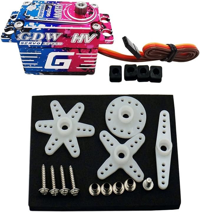 GDW IPX896 43Kg Coreless Servo Motor Brushless Metal Gear Digital Servo High Torque Waterproof for 1/8 1/10 RC Car TRX4 TRX6