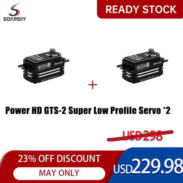Power HD GTS-2 Super Low Profile Servo combo
