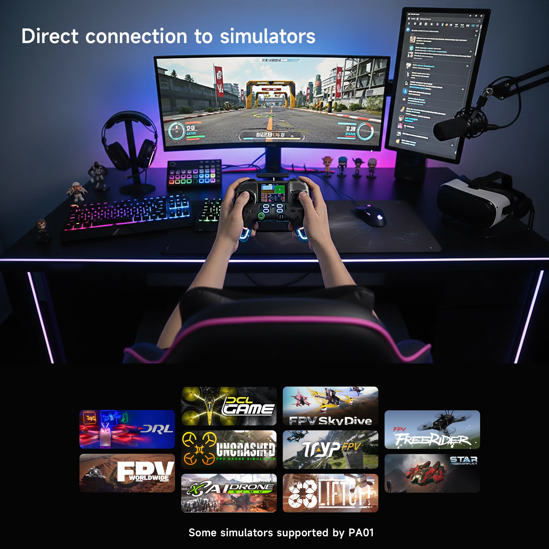 Flysky ProArt PA01 2.4GHz Hall Gimbal EdgeTX ELRS Raido Controller for FPV Drone