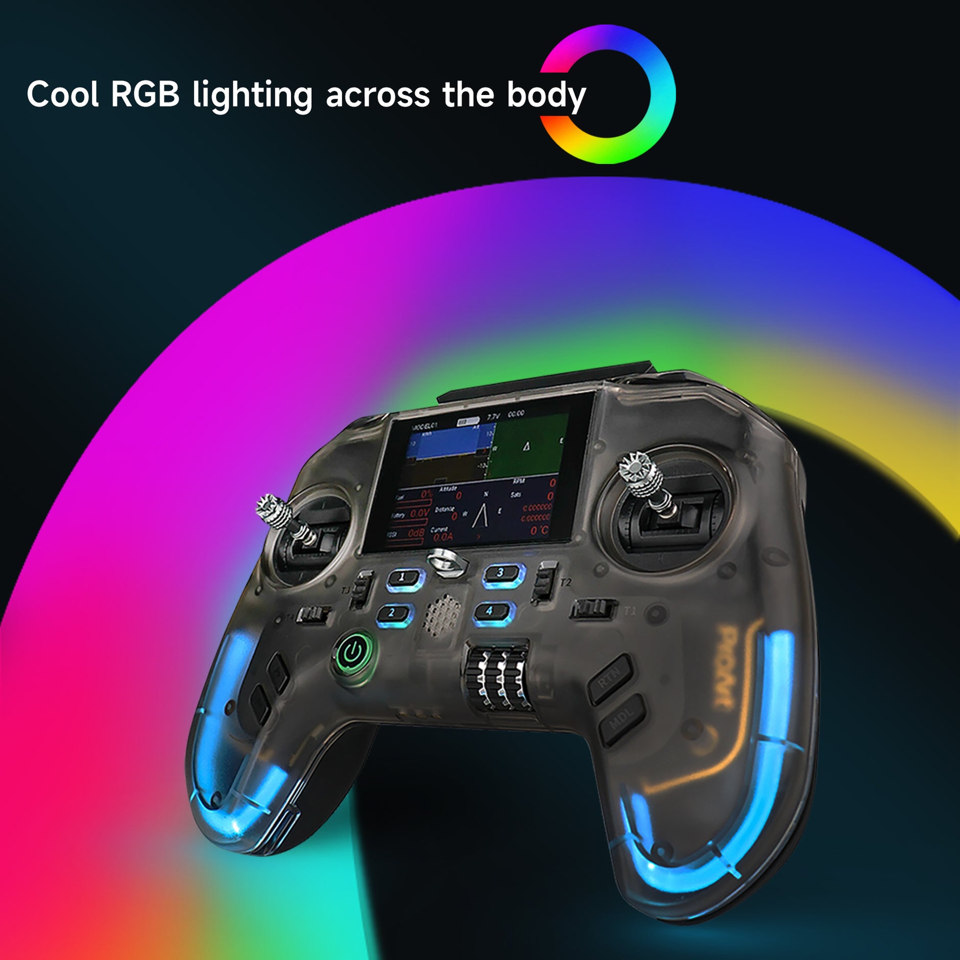 Flysky ProArt PA01 2.4GHz Hall Gimbal EdgeTX ELRS Raido Controller for ...