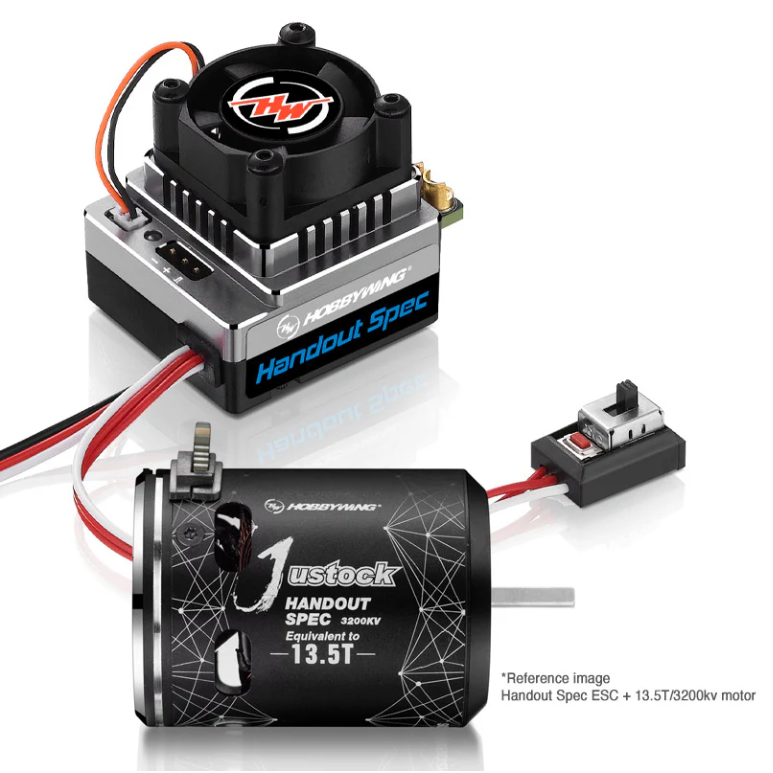 HOBBYWING XERUN XR10 ESC & 17.5Tモーターセット HOBBYWING XERUN XR10 Justock G3 Handout ESC Motor Combo for 1/10