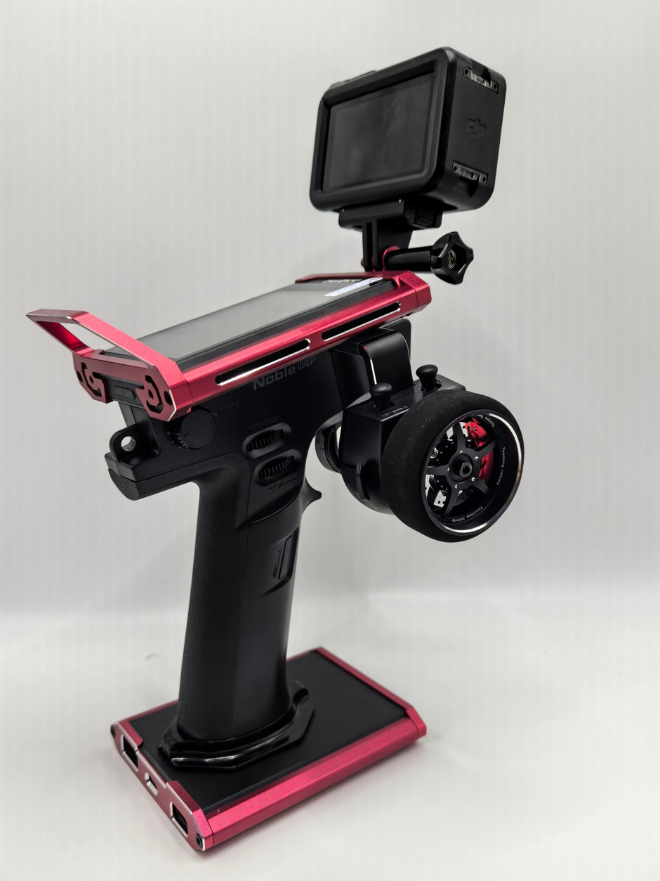 Flysky Noble protective frame can hang action cameras and is compatible with RC crawler racing records.