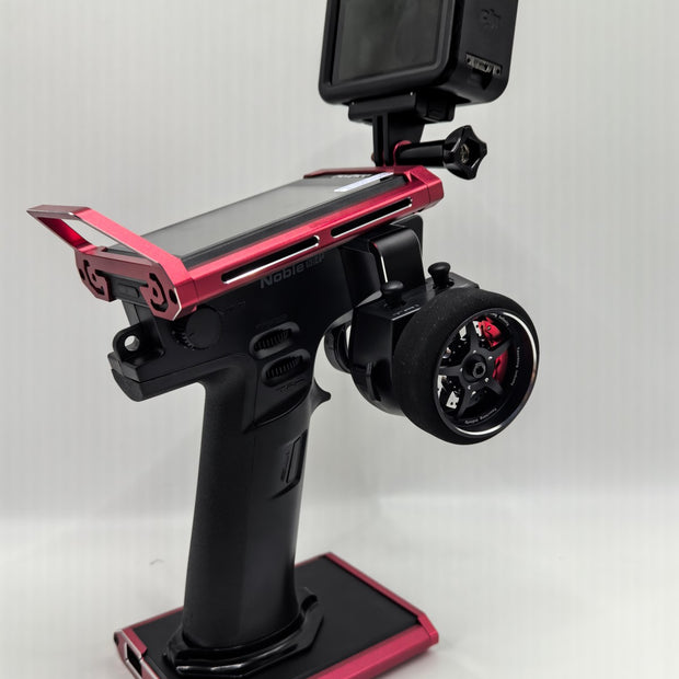 Flysky Noble protective frame can hang action cameras and is compatible with RC crawler racing records.