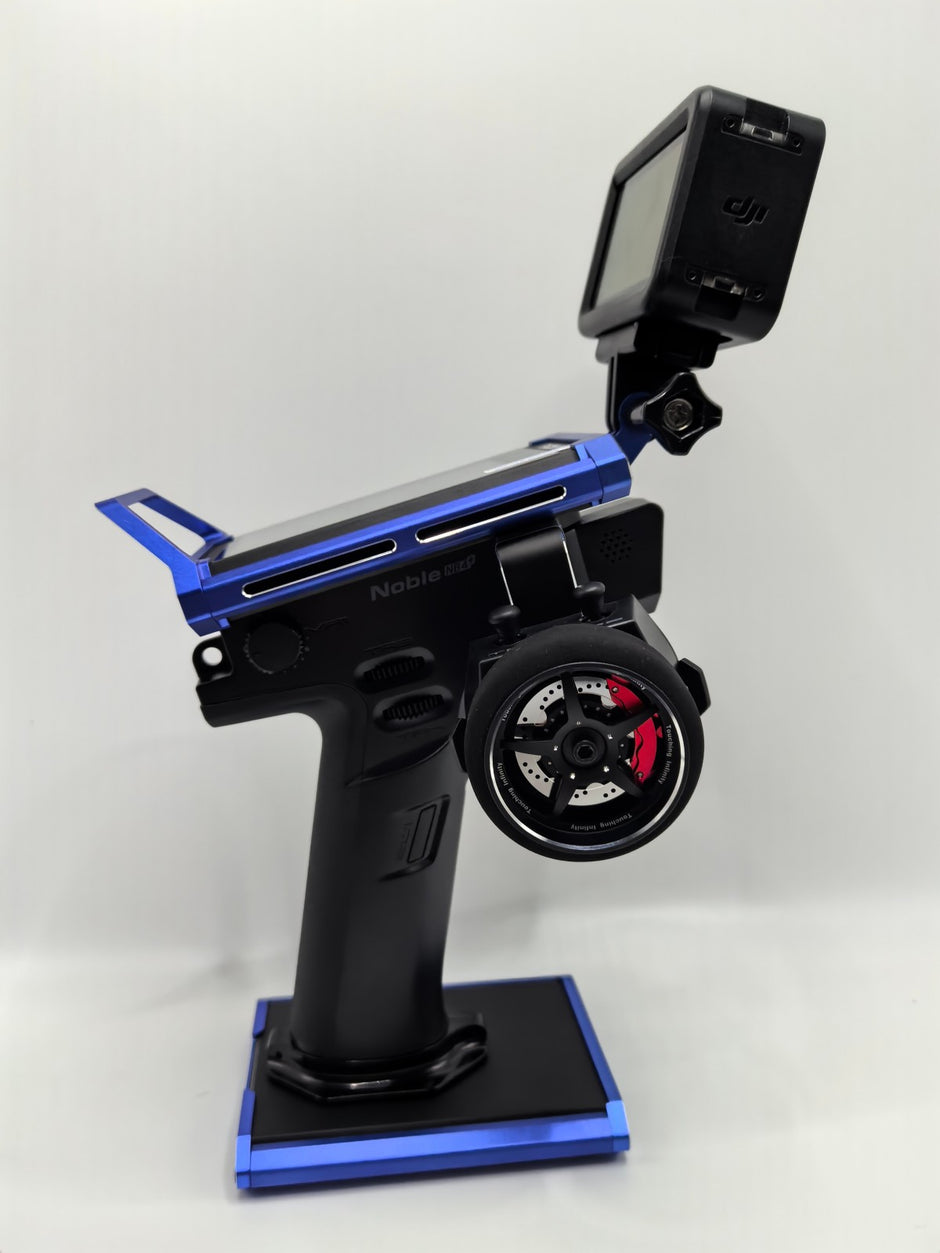 Flysky Noble protective frame can hang action cameras and is compatible with RC crawler racing records.
