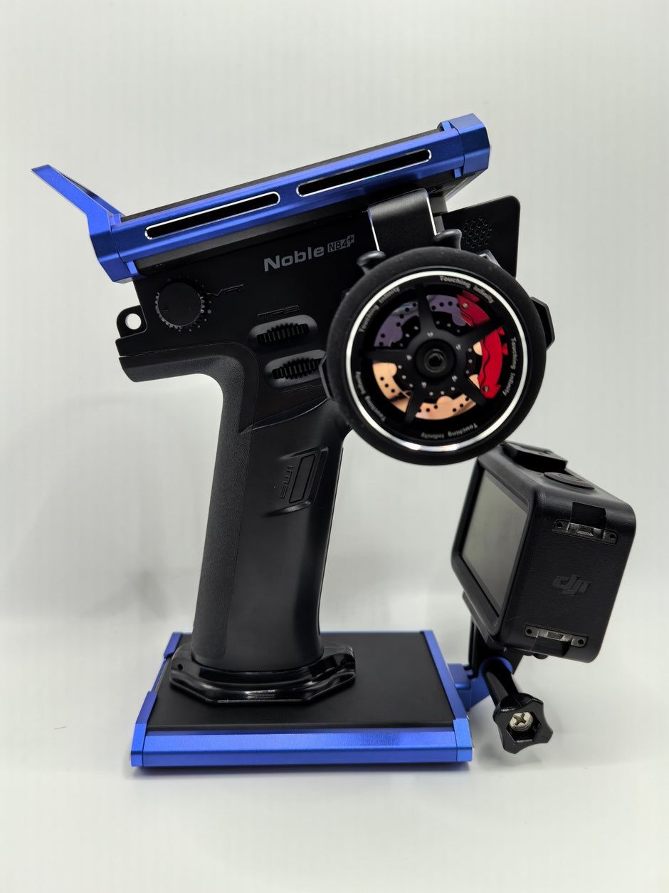 Flysky Noble protective frame can hang action cameras and is compatible with RC crawler racing records.
