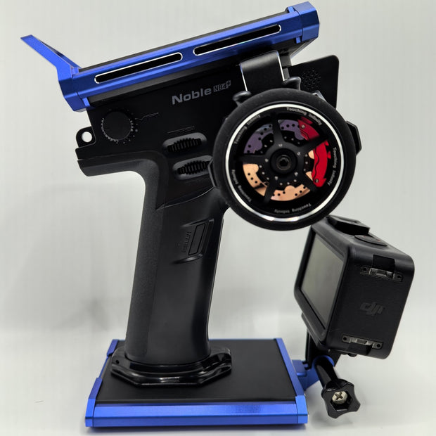Flysky Noble protective frame can hang action cameras and is compatible with RC crawler racing records.