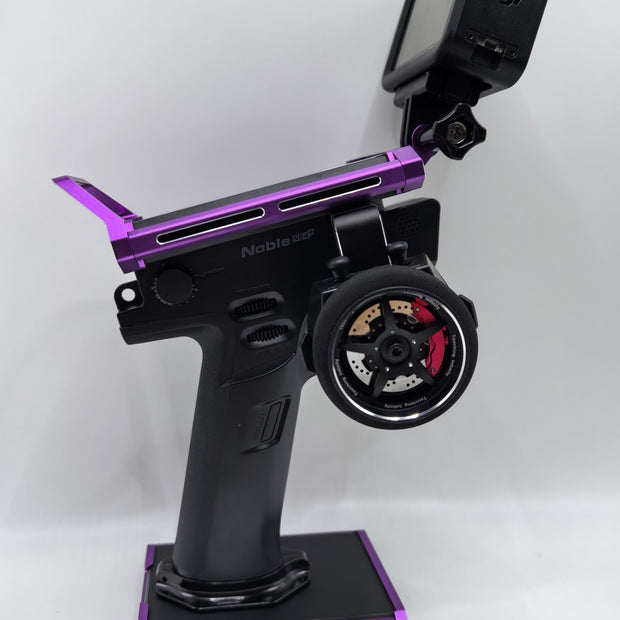 Flysky Noble protective frame can hang action cameras and is compatible with RC crawler racing records.