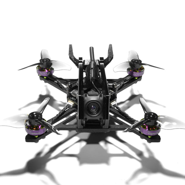 DolphinRC PRISMFLY X2 2Inch Frame Kit Combo w/ RCinpower GTS V3 1203 8000KV Motor (Purple-Green) & BETAFPV F405 AIO 20A Stack