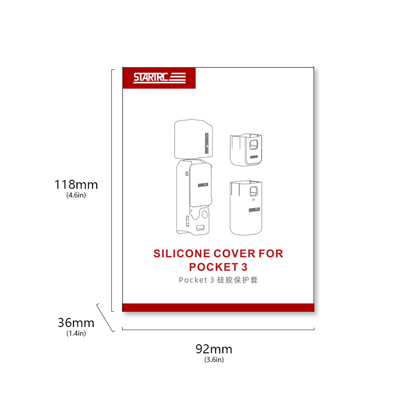 STARTRC 6-in-1 Silicone Protective Case Kit for DJI Pocket 3