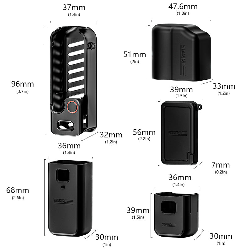 STARTRC 6-in-1 Silicone Protective Case Kit for DJI Pocket 3