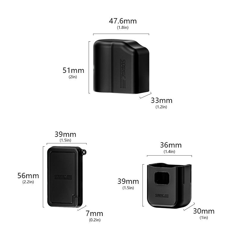 STARTRC 6-in-1 Silicone Protective Case Kit for DJI Pocket 3