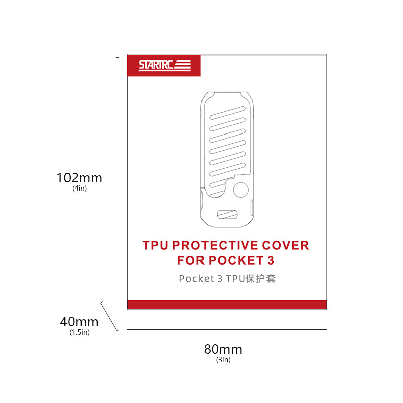 STARTRC Anti-Skip Protective TPU Shell Case for DJI Pocket 3