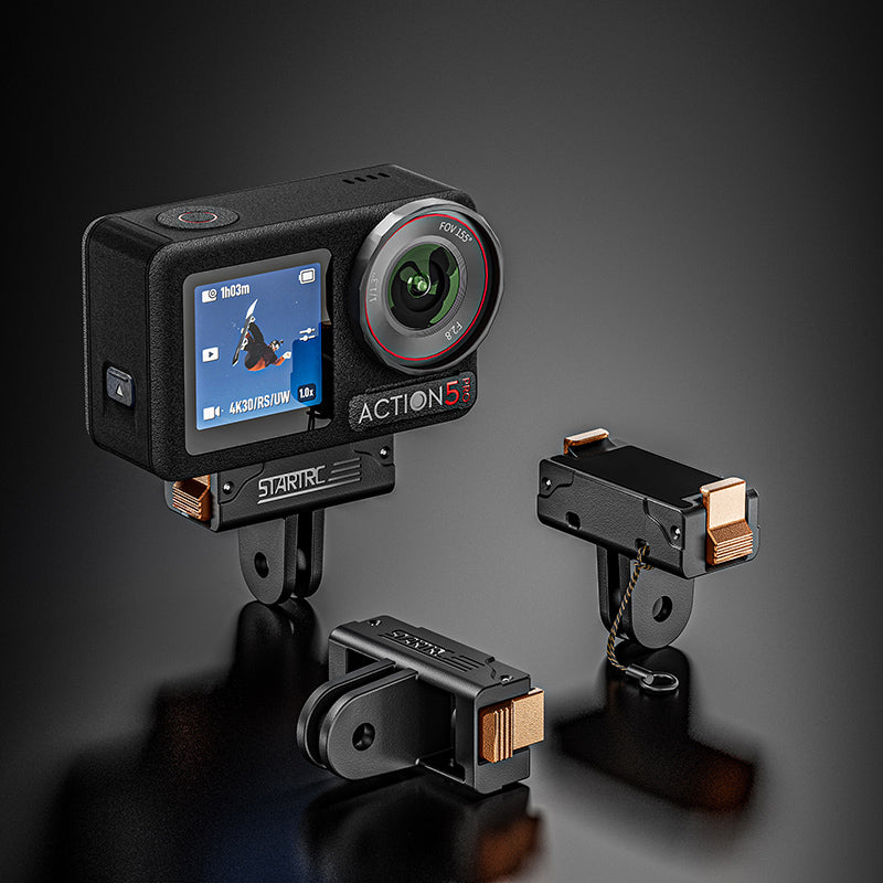 STARTRC Quick-Release Adapter Mount for DJI Action 5 Pro/Action 4/3