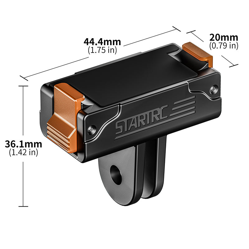STARTRC Quick-Release Adapter Mount for DJI Action 5 Pro/Action 4/3