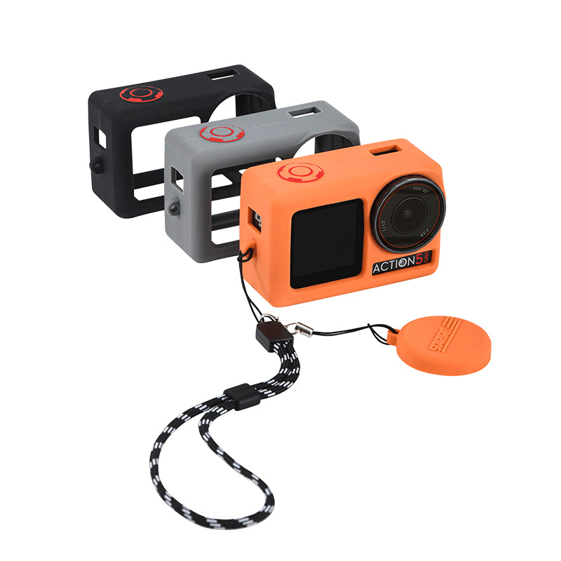 STARTRC Silicone Protective Case with Lens Cap Kit for DJI Action 5 Pro