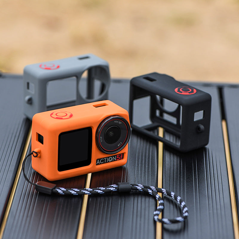 STARTRC Silicone Protective Case with Lens Cap Kit for DJI Action 5 Pro