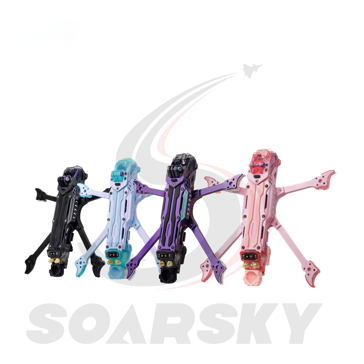 Soarsky J5v2 O4 HD 5-inch flower flying shooting cross-machine fantasy color frame
