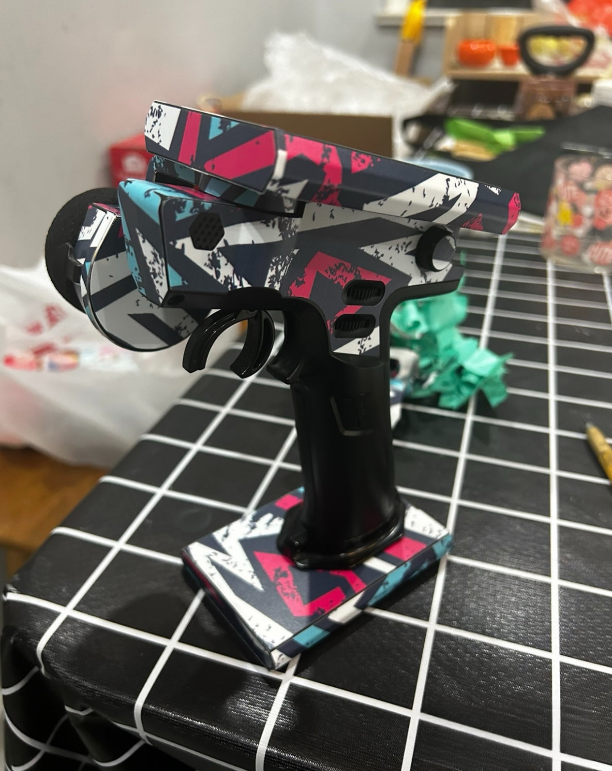 Soarsky Flysky NB4/NB4+ graffiti color skin radio sticker-1