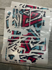 Soarsky Flysky NB4/NB4+ graffiti color skin radio sticker-2