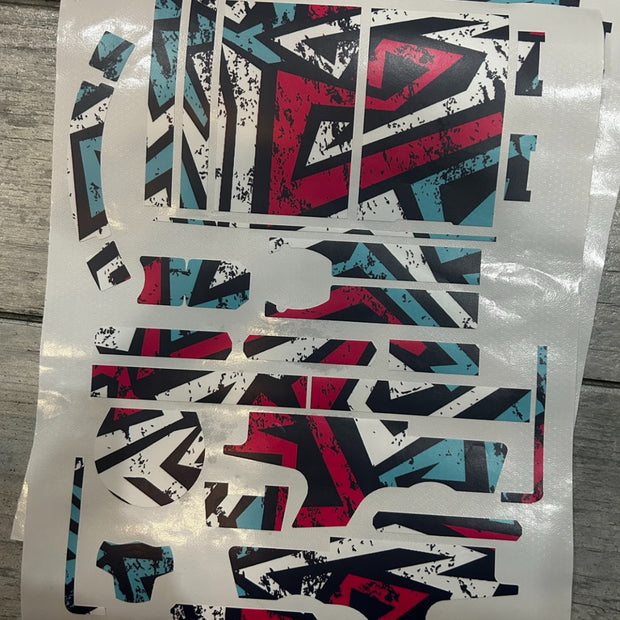 Soarsky Flysky NB4/NB4+ graffiti color skin radio sticker-2