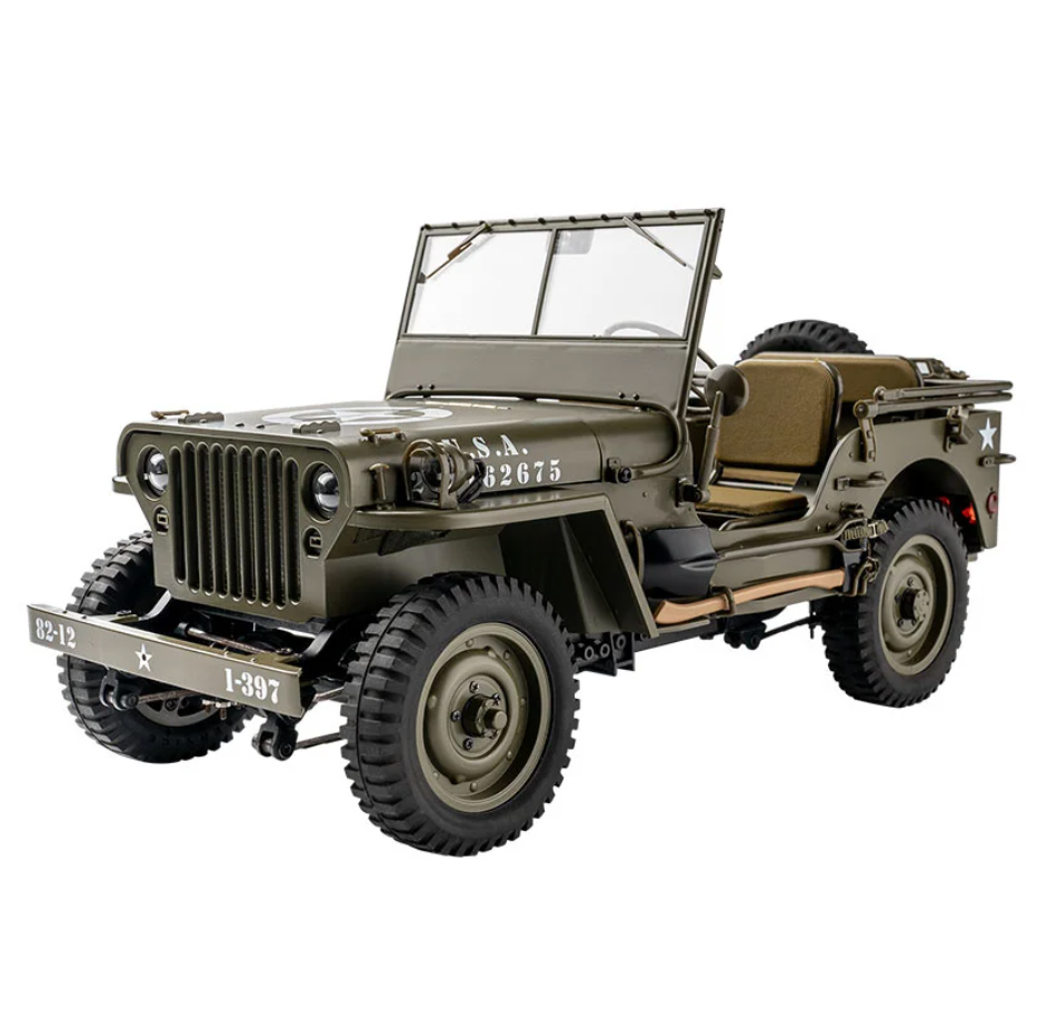 Fms Soarsky RC Auto 1/12 1941 MB Scaler Willys Jeep Fernbedienung Crawler 