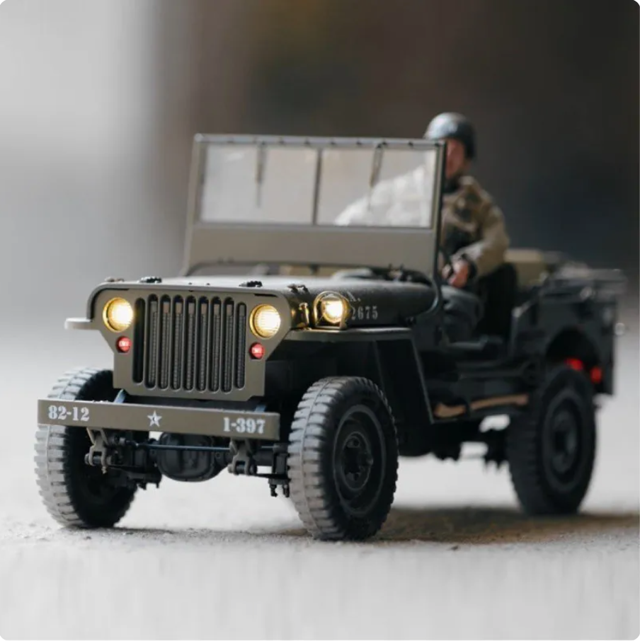 Fms Soarsky RC Car 1/12 1941 MB Scaler Willys Jeep Remote Control Crawler